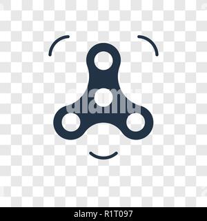 Spinner toy Vektor Icon auf transparentem Hintergrund isoliert, Spinner toy Transparenz logo Konzept Stock Vektor