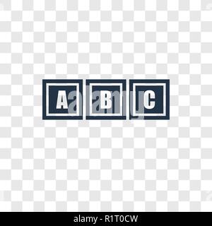 Würfel Spielzeug vektor Icon auf transparentem Hintergrund isoliert, Würfel Spielzeug Transparenz logo Konzept Stock Vektor