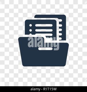 Dateien vektor Icon auf transparentem Hintergrund isoliert, Dateien Transparenz logo Konzept Stock Vektor