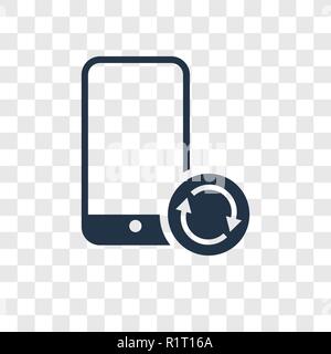 Aktualisieren vektor Icon auf transparentem Hintergrund isoliert, Aktualisieren Transparenz logo Konzept Stock Vektor