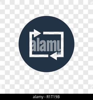 Neu Vektor Icon auf transparentem Hintergrund isoliert, laden Sie Transparenz logo Konzept Stock Vektor