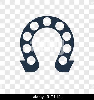 Hufeisen vektor Icon auf transparentem Hintergrund isoliert, Hufeisen Transparenz logo Konzept Stock Vektor