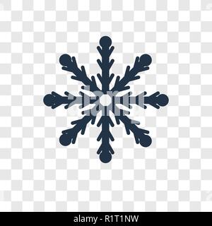 Schneeflocke vektor Icon auf transparentem Hintergrund isoliert, Schneeflocke Transparenz logo Konzept Stock Vektor