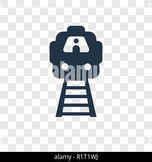 Zug vektor Icon auf transparentem Hintergrund isoliert, Zug Transparenz logo Konzept Stock Vektor