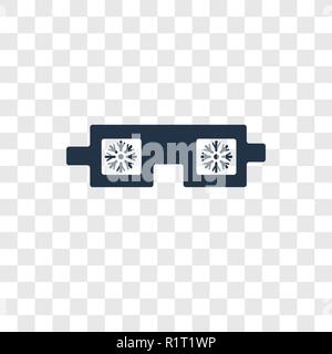 Schutzbrille vektor Icon auf transparentem Hintergrund isoliert, Schutzbrille Transparenz logo Konzept Stock Vektor