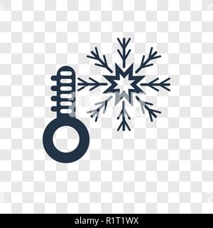 Thermometer vektor Icon auf transparentem Hintergrund isoliert, Thermometer Transparenz logo Konzept Stock Vektor
