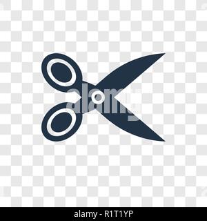 Schere verkehrte Sicht vektor Icon auf transparentem Hintergrund isoliert, Schere verkehrte Sicht Transparenz logo Konzept Stock Vektor