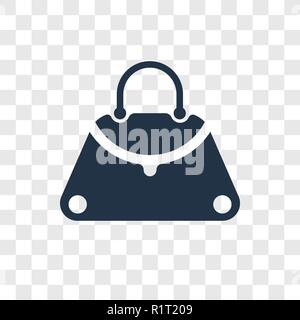 Modische Handtasche vektor Icon auf transparentem Hintergrund isoliert, modische Handtasche Transparenz logo Konzept Stock Vektor