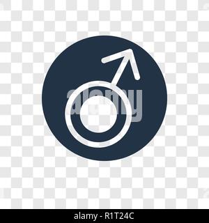 Mars vektor Icon auf transparentem Hintergrund isoliert, Mars Transparenz logo Konzept Stock Vektor