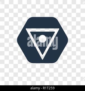 Wasser vektor Icon auf transparentem Hintergrund isoliert, Wasser Transparenz logo Konzept Stock Vektor