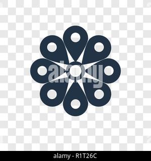 Ungleichheit vektor Icon auf transparentem Hintergrund isoliert, Ungleichheit Transparenz logo Konzept Stock Vektor
