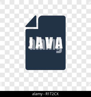Java vektor Icon auf transparentem Hintergrund isoliert, Java Transparenz logo Konzept Stock Vektor