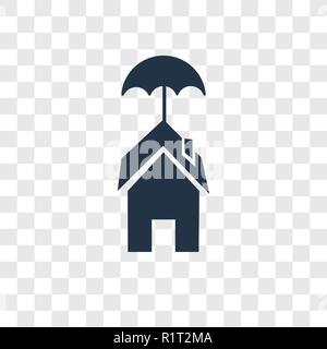 Versicherung vektor Icon auf transparentem Hintergrund isoliert, Versicherung Transparenz logo Konzept Stock Vektor