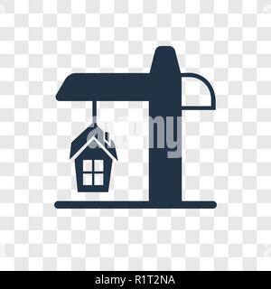 Gebäude vektor Icon auf transparentem Hintergrund isoliert, Gebäude Transparenz logo Konzept Stock Vektor