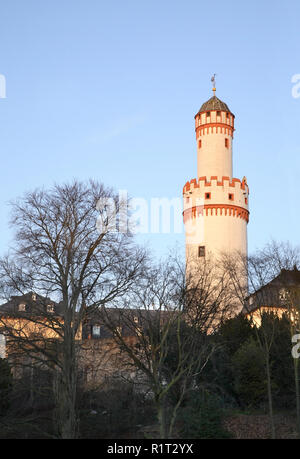 Weißen Turm (Schlossturm) in Bad Homburg. Deutschland Stockfoto