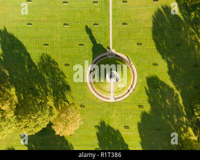 Deutsche Zweite Weltkrieg Friedhof, La Cambe, Normandie, Frankreich Stockfoto