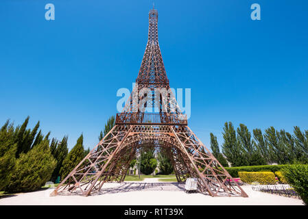 Europa Park in Torrejon de Ardoz, Madrid, Spanien. Die städtischen Park, wo mit skalierten Denkmäler der berühmteste europäische Wahrzeichen vertreten sind. Stockfoto