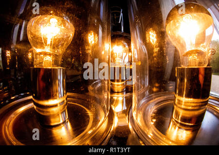 Altmodischen Glühlampen Nahaufnahme Stockfoto