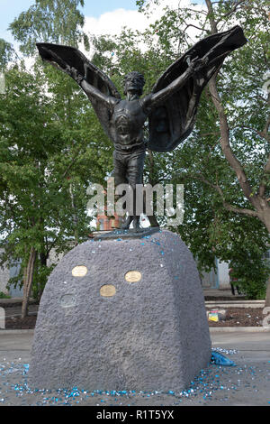 Kungurer, Ural/RUSSLAND - Juli 4, 2009: Denkmal für Nikita Flyer in kungurer. Stockfoto