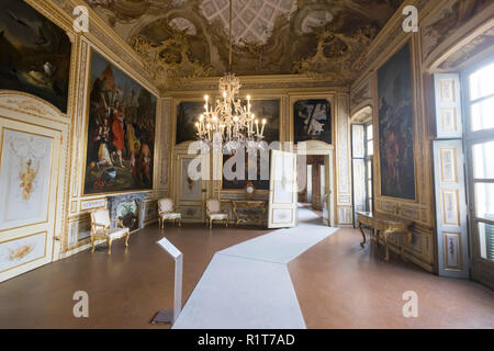 Das Jagdschloss von Stupinigi, King's Apartament, Vorzimmer, Nichelino, Turin, Piemont, Italien Stockfoto