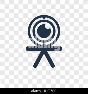 Webcam vektor Icon auf transparentem Hintergrund isoliert, Webcam Transparenz logo Konzept Stock Vektor