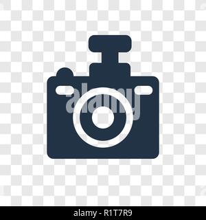 Kompakte Kamera vektor Icon auf transparentem Hintergrund isoliert, kompakte Kamera Transparenz logo Konzept Stock Vektor