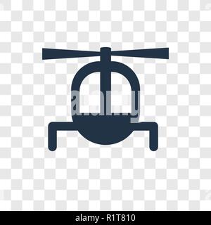 Hubschrauber vektor Icon auf transparentem Hintergrund isoliert, Hubschrauber Transparenz logo Konzept Stock Vektor