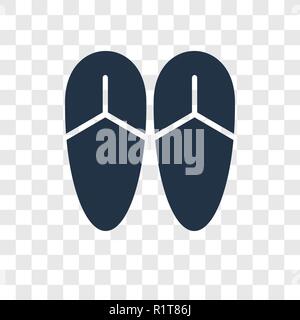Flip Flop vektor Icon auf transparentem Hintergrund isoliert, Flip Flop Transparenz logo Konzept Stock Vektor