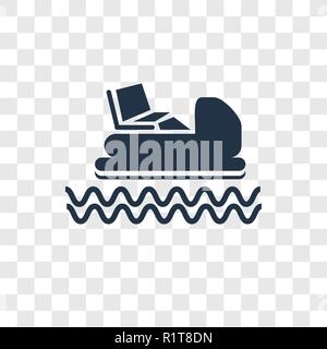 Tretboot vektor Icon auf transparentem Hintergrund isoliert, Tretboot Transparenz logo Konzept Stock Vektor