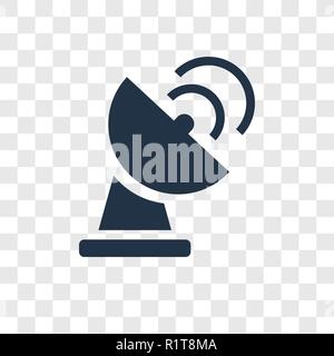 Radar vektor Icon auf transparentem Hintergrund isoliert, Radar Transparenz logo Konzept Stock Vektor