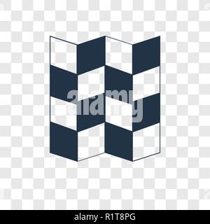 Karte vektor Icon auf transparentem Hintergrund isoliert, Karte Transparenz logo Konzept Stock Vektor