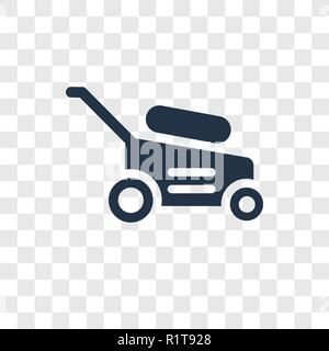 Rasenmäher vektor Icon auf transparentem Hintergrund isoliert, Rasenmäher Transparenz logo Konzept Stock Vektor