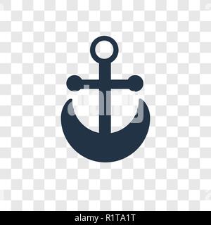 Anker vektor Icon auf transparentem Hintergrund isoliert, Anker Transparenz logo Konzept Stock Vektor