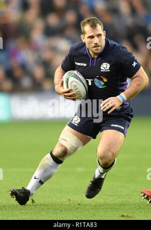 Der schottische Fraser Brown in Aktion beim Autumn International-Spiel im BT Murrayfield Stadium, Edinburgh. DRÜCKEN SIE VERBANDSFOTO. Bilddatum: Samstag, 10. November 2018. Siehe PA Story RUGBYU Scotland. Bildnachweis sollte lauten: Ian Rutherford/PA Wire. Stockfoto