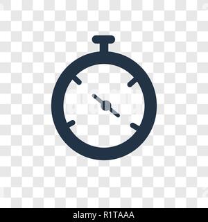 Stoppuhr vektor Icon auf transparentem Hintergrund isoliert, Stoppuhr Transparenz logo Konzept Stock Vektor