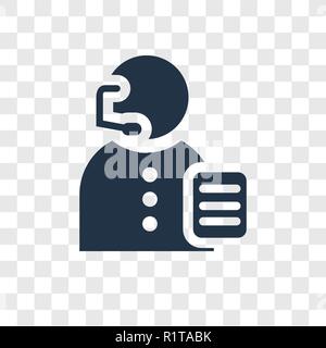 Betreiber vektor Icon auf transparentem Hintergrund isoliert, Operator Transparenz logo Konzept Stock Vektor