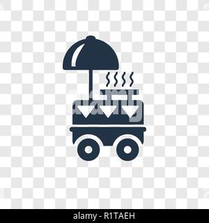 Street Food vektor Icon auf transparentem Hintergrund isoliert, Street Food Transparenz logo Konzept Stock Vektor