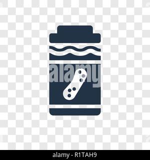 Erdnussbutter vektor Icon auf transparentem Hintergrund isoliert, Erdnussbutter Transparenz logo Konzept Stock Vektor