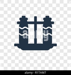 Milchflasche vektor Icon auf transparentem Hintergrund isoliert, Milchflasche Transparenz logo Konzept Stock Vektor