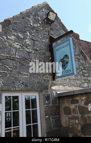 Mermaid Inn auf Herm Insel, Channel Islands, Großbritannien Stockfoto