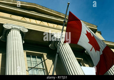 Kanada Haus (Maison du Canada) ist eine griechische Revival Gebäude der Hohen Kommission von Kanada, auf dem Trafalgar Square in London. Stockfoto