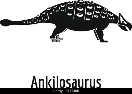 Ankilosaurus Symbol. Einfache Abbildung: ankilosaurus Vektor Symbol für das Web. Stock Vektor