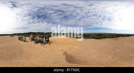 360 Grad Panorama Ansicht von Inspiration Point an Will Rogers State Park.