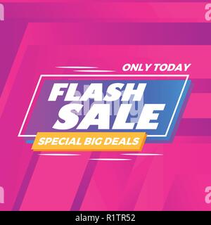 Abstrakte farbenfrohe super Flash Sale moderne Hintergrund Stock Vektor