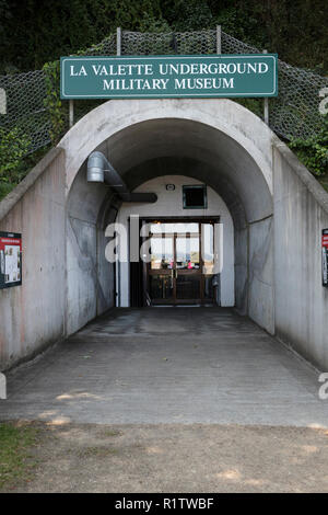 La Valette U-Military Museum in St Peter Port, Guernsey, Channel Islands, Großbritannien Stockfoto