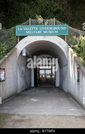 La Valette U-Military Museum in St Peter Port, Guernsey, Channel Islands, Großbritannien Stockfoto