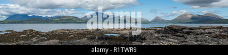 Schwarz und Rot Cuillin auf der Insel Skye, Schottland Stockfoto