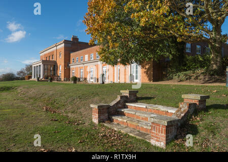 Highfield Park, ein elegantes Hotel in einer Parklandschaft und die Landschaft in der Ortschaft Heckfield in Hampshire, Großbritannien eingestellt Stockfoto