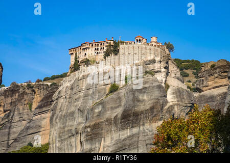 Kloster Varlaam, Meteora, UNESCO-Weltkulturerbe, Konglomerat Türme und Klöster, Griechenland Stockfoto