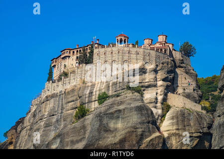 Kloster Varlaam, Meteora, UNESCO-Weltkulturerbe, Konglomerat Türme und Klöster, Griechenland Stockfoto